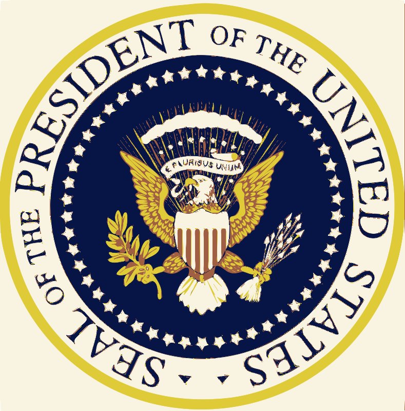 Stencil of Seal of the President of the United States