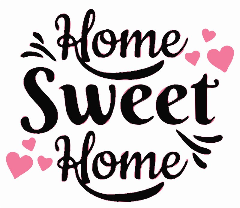 Stencil of Home Sweet Home