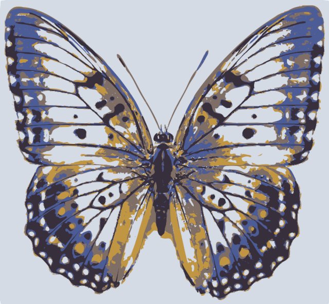 Stencil of Western Blue Beauty