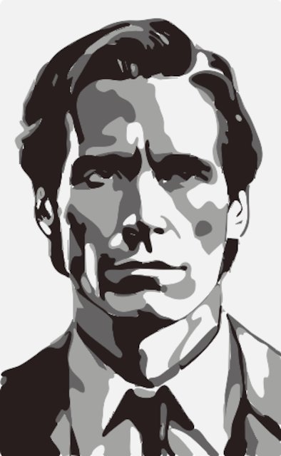 Stencil of Patrick Bateman