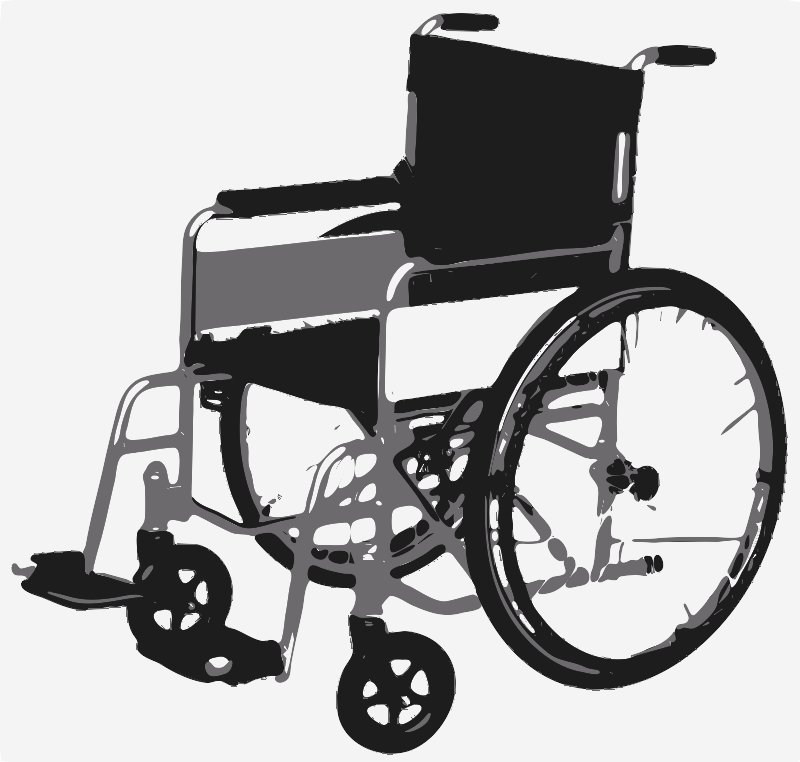 Stencil of Wheelchair