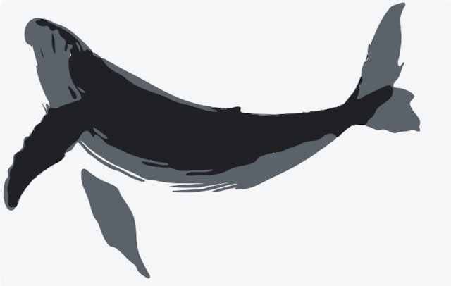 Stencil of Whale