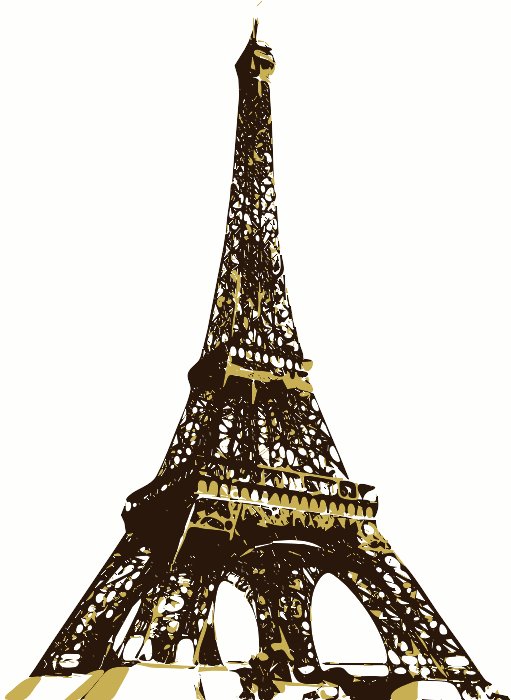 Stencil of Eiffel Tower