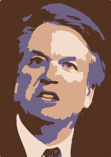 Stencil of Brett Kavanaugh