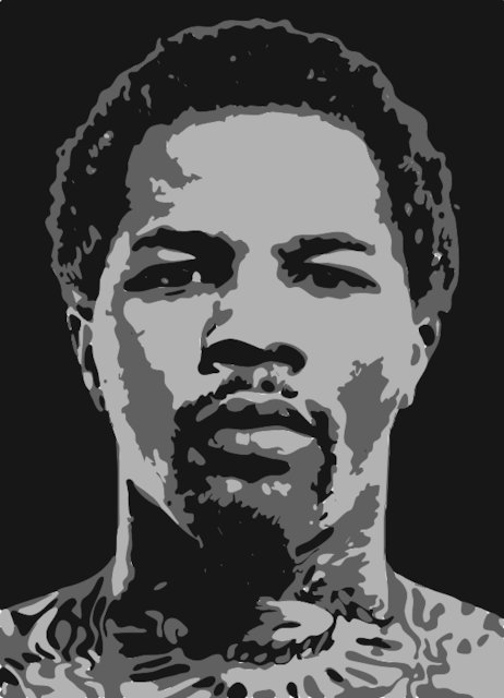 Stencil of Tank Davis