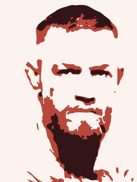 Stencil of Conor McGregor