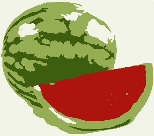 Stencil of Watermelon
