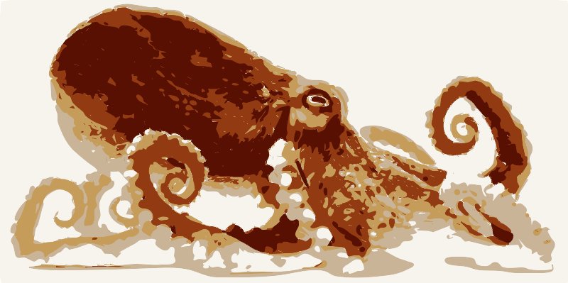 Stencil of Octopus