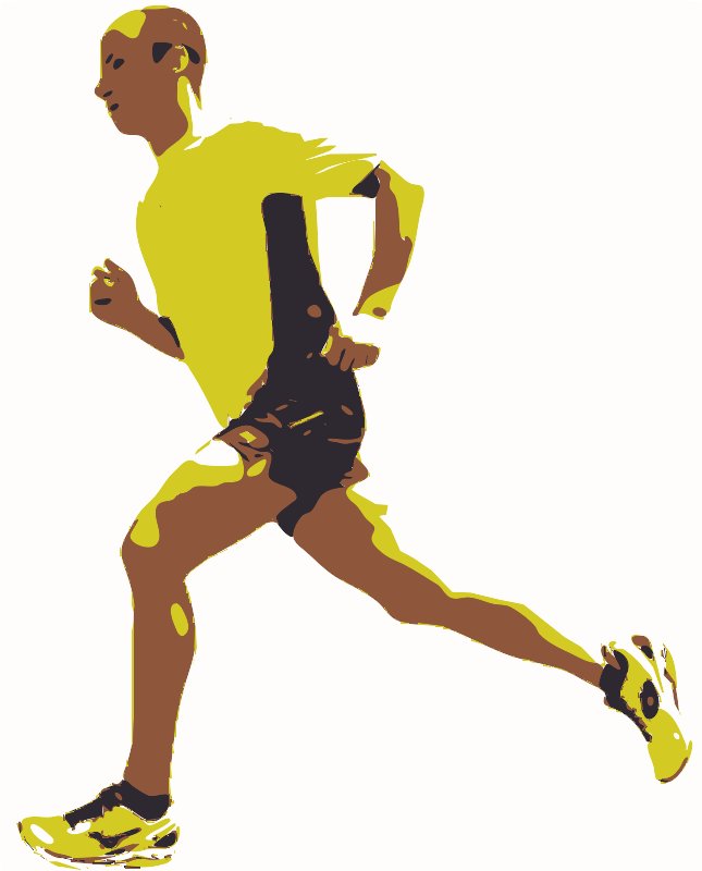 Stencil of Runner