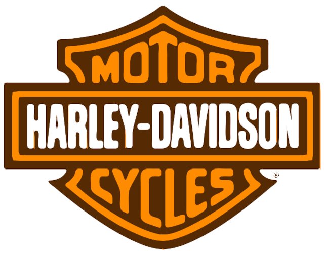 Stencil of Harley Davidson Logo