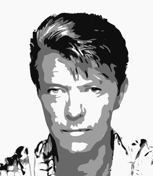 Stencil of David Bowie