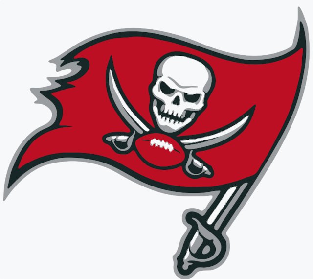 Stencil of Tampa Bay Buccaneers