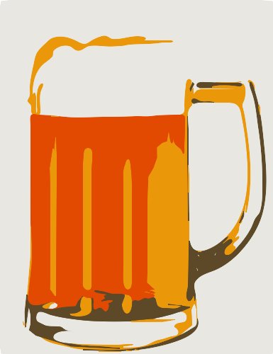 Stencil of Beer Mug