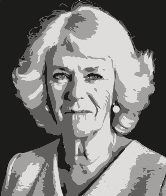 Stencil of Camilla Parker Bowles