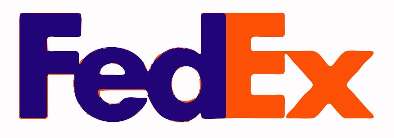 Stencil of Fed Ex Logo
