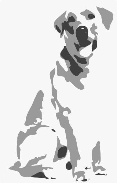 Stencil of Labrador Retriever