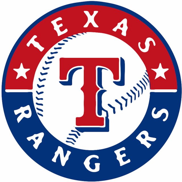 Stencil of Texas Rangers