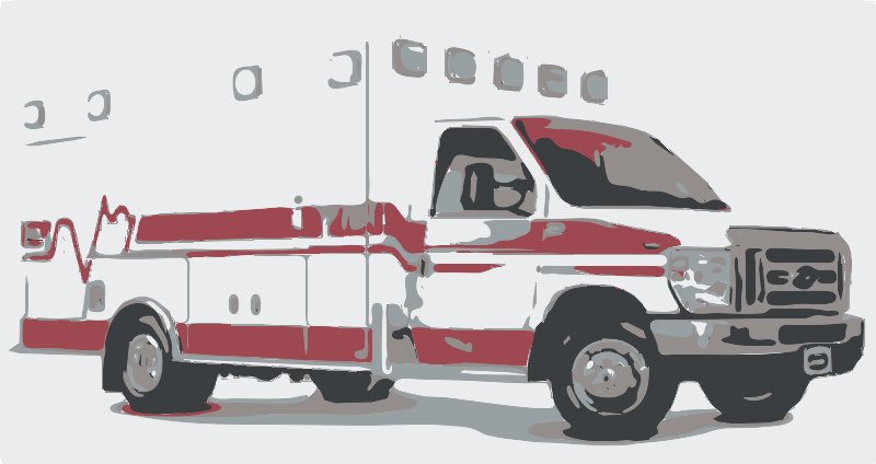 Stencil of Ambulance