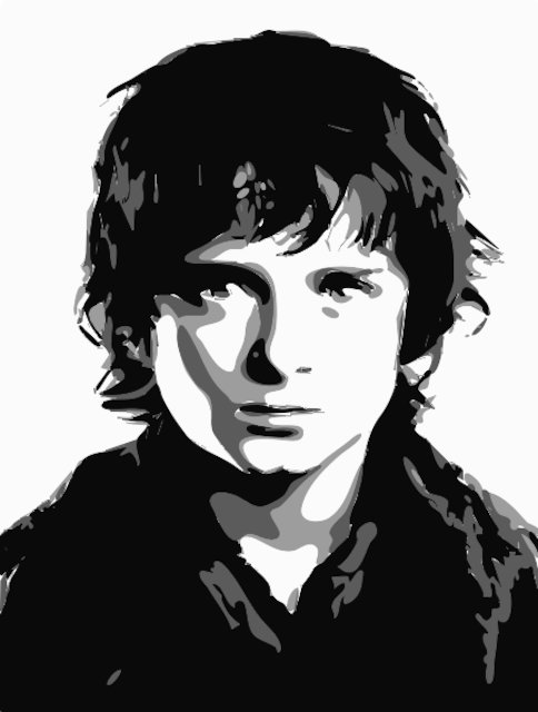 Stencil of Frodo