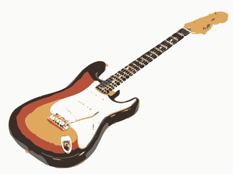 Stencil of Stratocaster