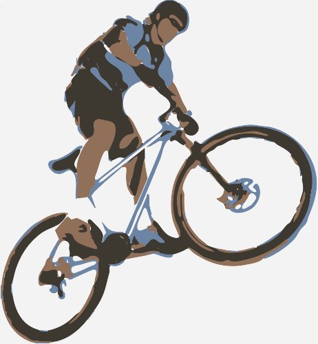 Stencil of Bike Jump