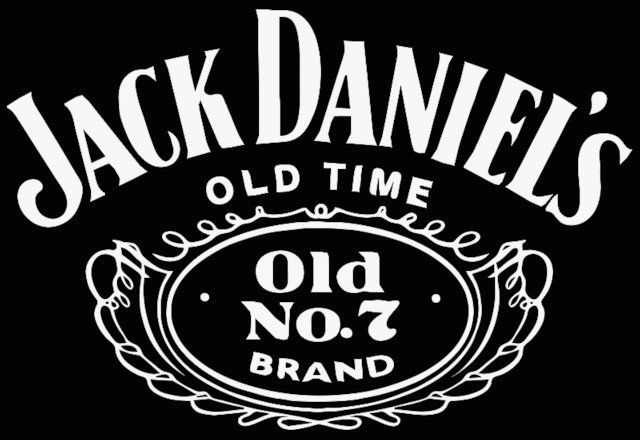 Stencil of Jack Daniel's Logo