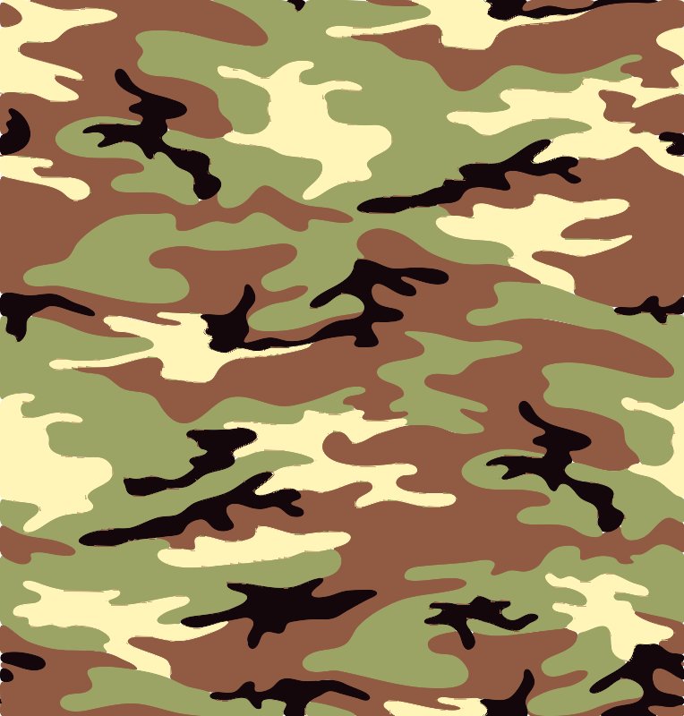 Stencil of Camouflage