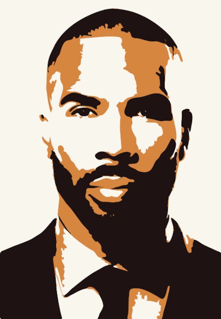 Stencil of Omari Hardwick