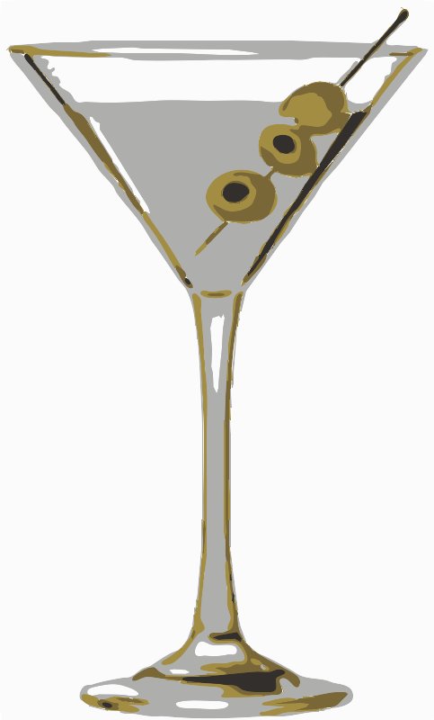 Stencil of Martini