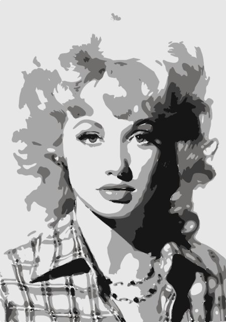 Stencil of Dolly Parton