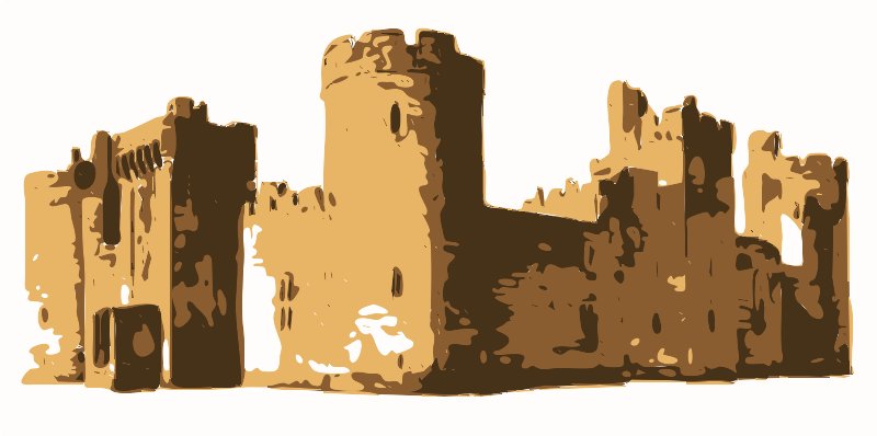 Stencil of Castle