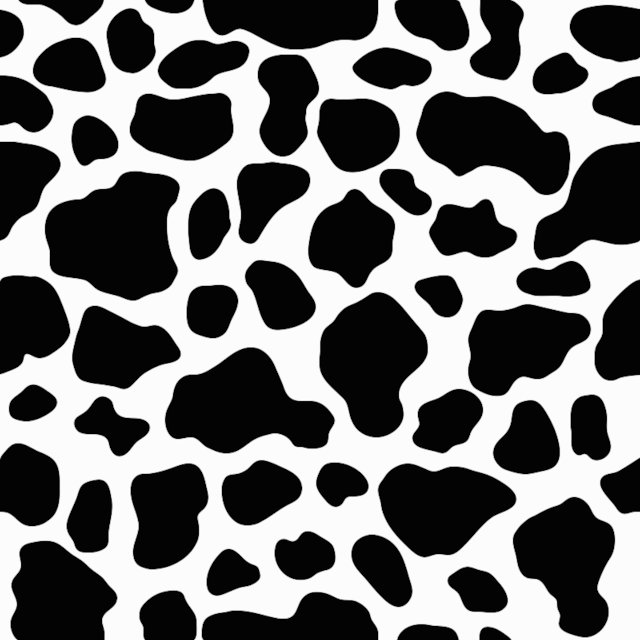 Stencil of Cow Pattern