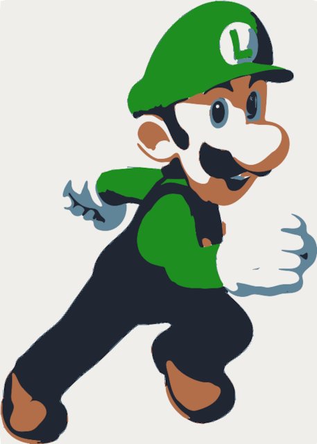 Stencil of Luigi