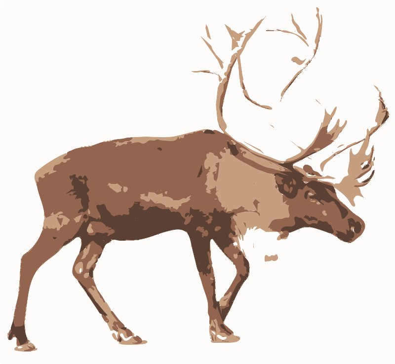 Stencil of Reindeer