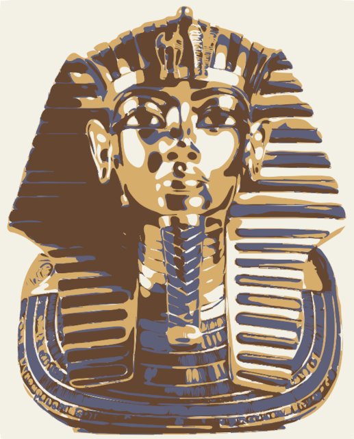 Stencil of King Tut