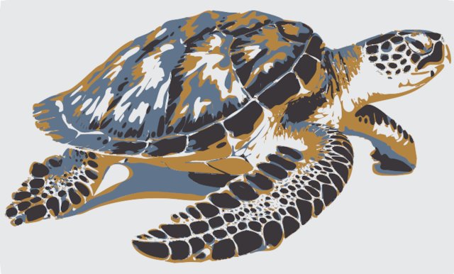 Stencil of Sea Turtle