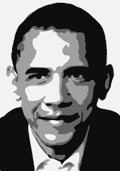 Stencil of Obama