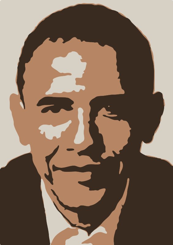 Stencil of Obama