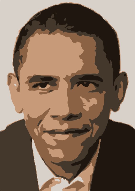 Stencil of Obama