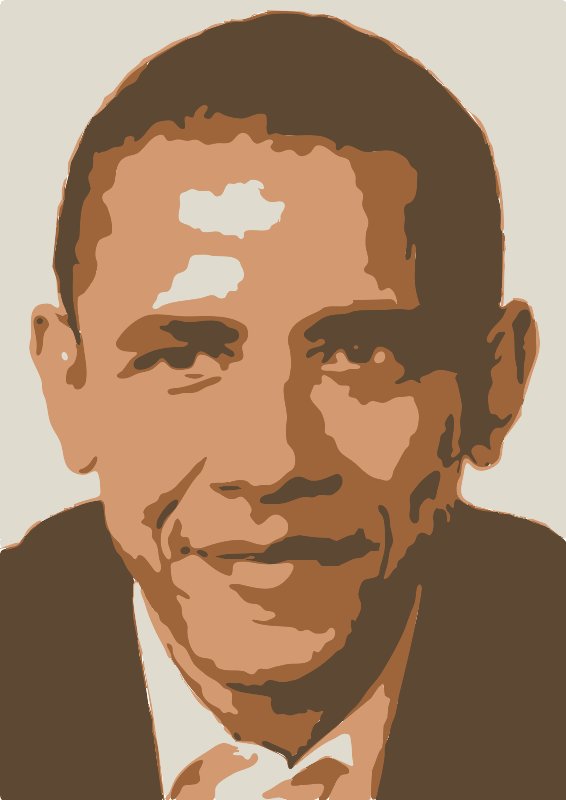 Stencil of Obama