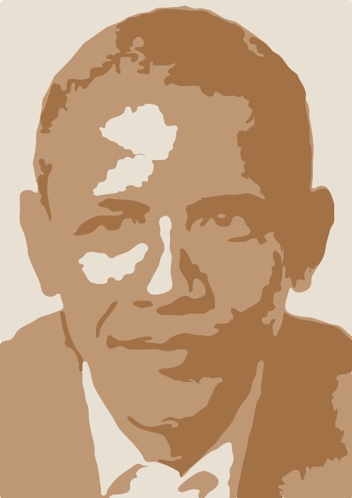 Stencil of Obama