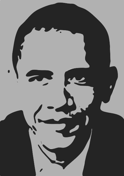 Stencil of Obama