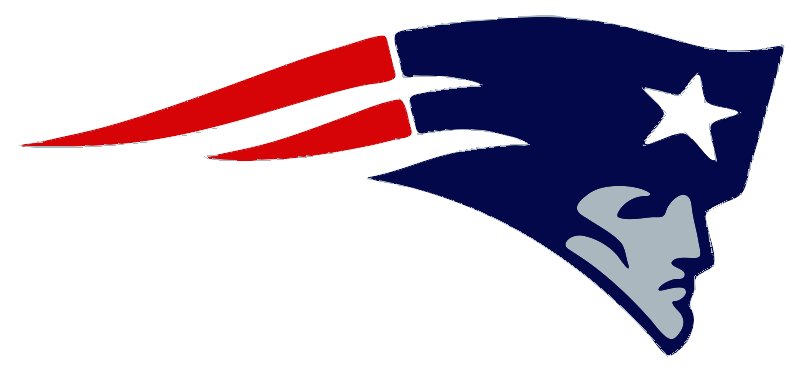 Stencil of New England Patriots