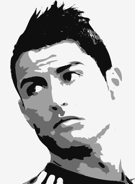 Stencil of Ronaldo