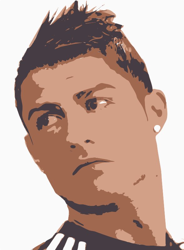 Stencil of Ronaldo