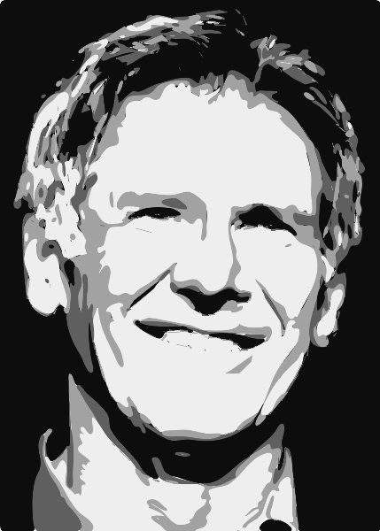 Stencil of Harrison Ford