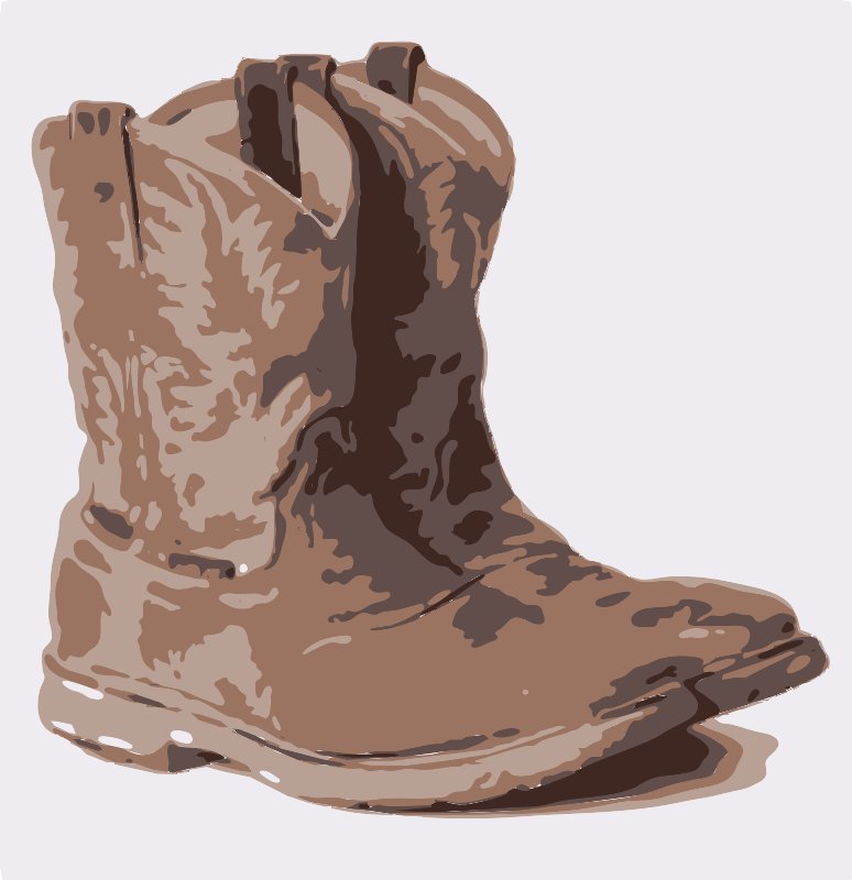 Stencil of Boots