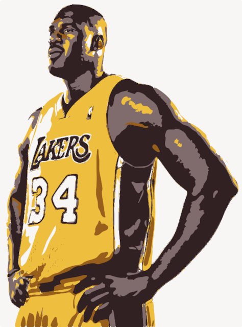 Stencil of Shaq