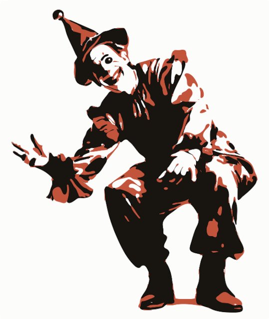 Stencil of Jester