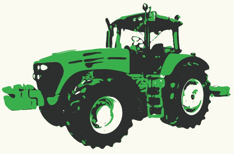 Stencil of Tractor